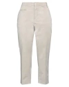 Dondup Woman Pants Beige Size 10 Cotton, Elastane