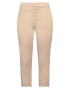 Dondup Woman Pants Beige Size 8 Lyocell, Cotton, Elastane