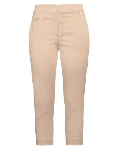 Dondup Woman Pants Beige Size 8 Lyocell, Cotton, Elastane