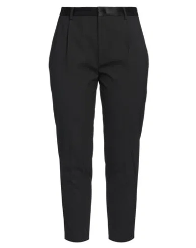 Dondup Woman Pants Black Size 10 Polyester, Viscose, Elastane
