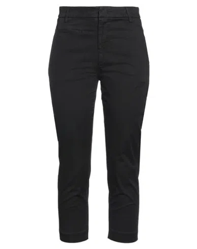 Dondup Woman Pants Black Size 2 Cotton, Elastane