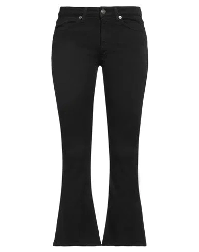 DONDUP DONDUP WOMAN PANTS BLACK SIZE 29 COTTON, ELASTOMULTIESTER, ELASTANE