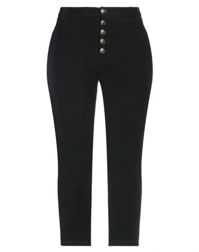 Dondup Woman Pants Black Size 27 Cotton, Lyocell, Elastane