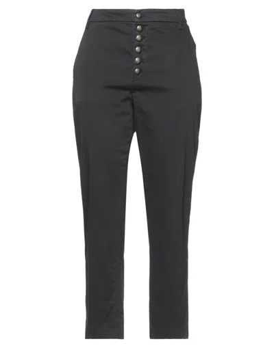Dondup Woman Pants Black Size 28 Cotton, Elastane