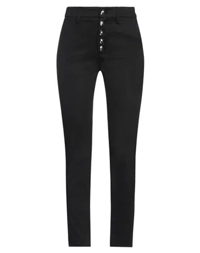 DONDUP DONDUP WOMAN PANTS BLACK SIZE 32 MODAL, COTTON, ELASTANE