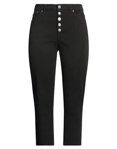 Dondup Woman Pants Black Size 29 Cotton, Elastomultiester, Elastane