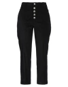 Dondup Koons Loose-fitting Velvet Trousers In Black