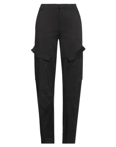 DONDUP DONDUP WOMAN PANTS BLACK SIZE 30 COTTON, VISCOSE, ELASTANE