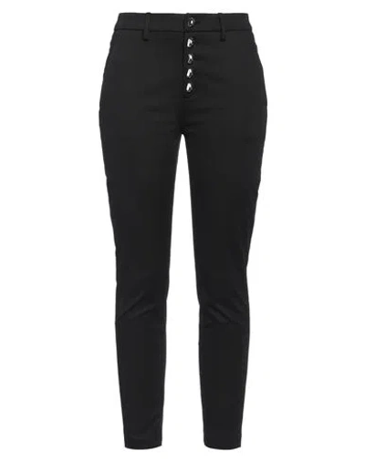 Dondup Woman Pants Black Size 32 Modal, Cotton, Elastane