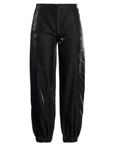 Dondup Woman Pants Black Size 30 Virgin Wool, Polyamide