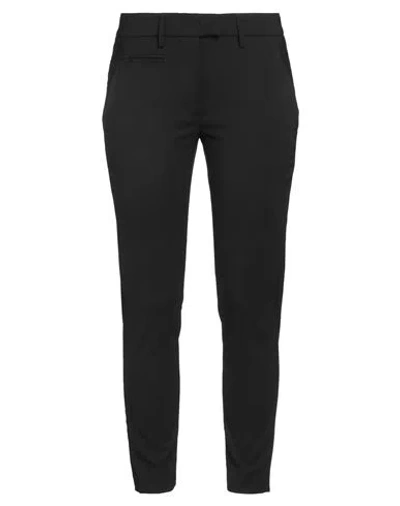 DONDUP DONDUP WOMAN PANTS BLACK SIZE 31 VIRGIN WOOL, ELASTANE
