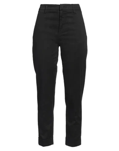 Dondup Woman Pants Black Size 31 Cotton, Elastane