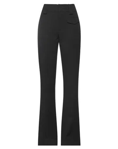 Dondup Woman Pants Black Size 4 Polyester, Elastane
