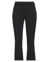 Dondup Woman Pants Black Size 8 Polyester, Virgin Wool, Elastane