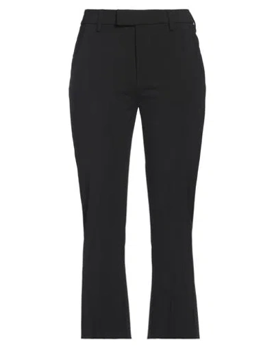 Dondup Woman Pants Black Size 8 Polyester, Virgin Wool, Elastane
