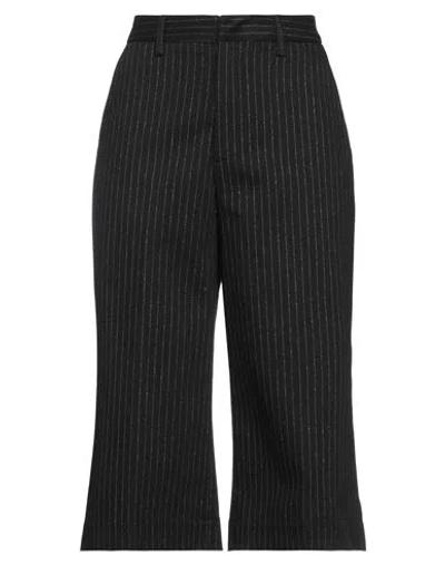 Dondup Woman Pants Black Size 6 Cotton, Polyester, Elastane