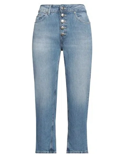 Dondup Woman Pants Blue Size 26 Lyocell