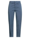 Dondup Woman Pants Blue Size 29 Cotton, Elastane
