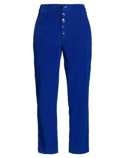 Dondup Woman Pants Blue Size 32 Cotton, Lyocell, Elastane