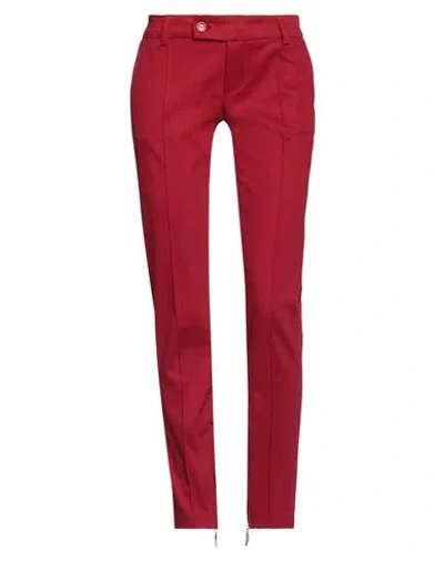 Dondup Woman Pants Brick Red Size 4 Cotton, Elastane