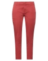 Dondup Cropped Pants In Red