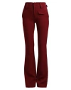 Dondup Woman Pants Garnet Size 27 Cotton, Modal, Polyester, Elastane In Red