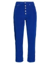 Dondup Woman Pants Bright Blue Size 32 Cotton, Lyocell, Elastane