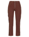 Dondup Woman Pants Brown Size 32 Cotton, Lyocell, Elastane In Brown