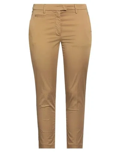 Dondup Woman Pants Brown Size 25 Cotton, Elastane