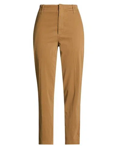 Dondup Woman Pants Brown Size 27 Cotton, Elastane