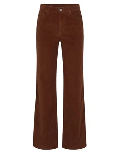 Dondup Woman Pants Brown Size 27 Cotton, Lyocell, Elastane