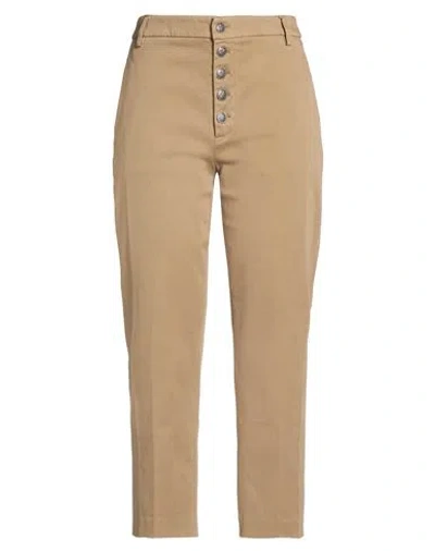 Dondup Woman Pants Brown Size 29 Cotton, Elastomultiester, Elastane