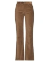 Dondup Woman Pants Brown Size 26 Cotton, Elastane