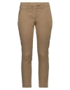 Dondup Woman Pants Brown Size 30 Linen, Lyocell, Elastane