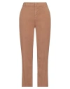 Dondup Woman Pants Brown Size 30 Linen, Lyocell, Elastane In Brown