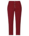 Dondup Woman Pants Burgundy Size 25 Cotton, Lyocell, Elastane In Red