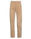 Dondup Woman Pants Camel Size 25 Cotton, Elastane In Beige