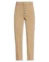 Dondup Woman Pants Camel Size 25 Cotton, Elastomultiester, Elastane In Brown