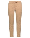 Dondup Woman Pants Camel Size 27 Cotton, Elastane, Acetate, Viscose In Beige