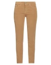 Dondup Woman Pants Camel Size 27 Cotton, Lyocell, Elastane In Brown