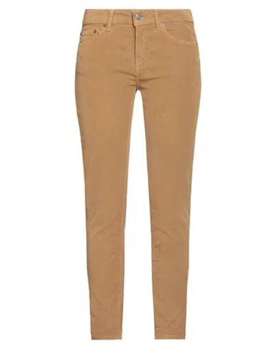 Dondup Woman Pants Camel Size 27 Cotton, Lyocell, Elastane In Brown