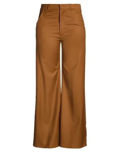Dondup Woman Pants Camel Size 28 Virgin Wool, Elastane In Beige