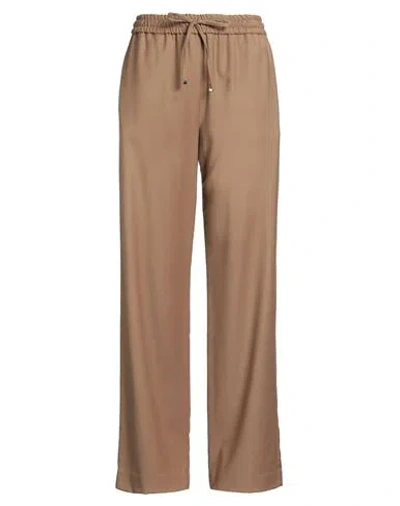 Dondup Woman Pants Camel Size 28 Virgin Wool, Elastane In Brown