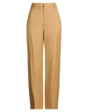 Dondup Woman Pants Camel Size 28 Viscose, Linen In Brown