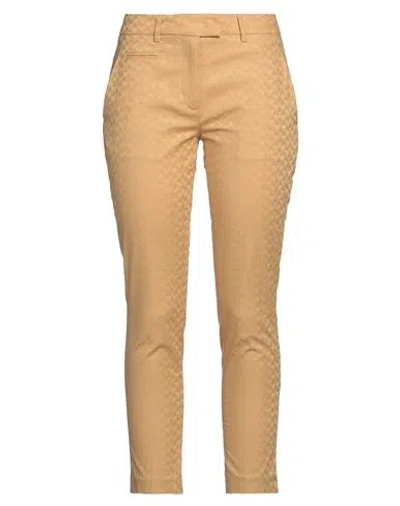 Dondup Woman Pants Camel Size 29 Cotton, Elastane In Beige