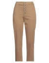 Dondup Woman Pants Camel Size 32 Cotton, Elastomultiester, Elastane In Beige