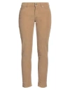 Dondup Woman Pants Camel Size 29 Cotton, Lyocell, Elastane In Beige