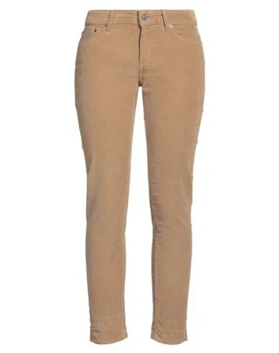 Dondup Woman Pants Camel Size 29 Cotton, Lyocell, Elastane In Brown
