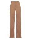 Dondup Woman Pants Camel Size 26 Lyocell, Cotton, Elastane In Beige