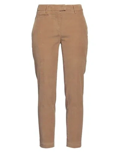 Dondup Woman Pants Camel Size 29 Cotton, Lyocell, Elastane In Beige